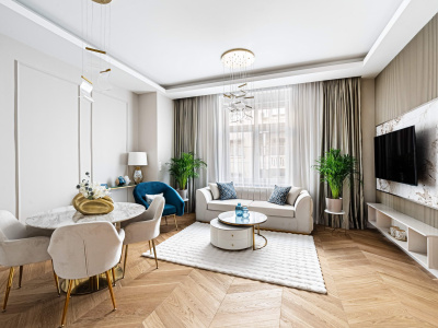 Lyxig lägenhet på 75 m2 med 2 sovrum 2 badrum i 5:e distriktet!